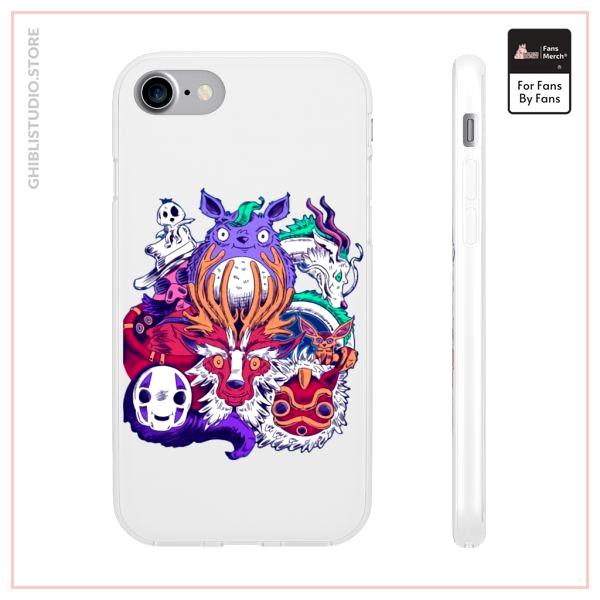 Ghibli Characters creepy style iPhone Cases