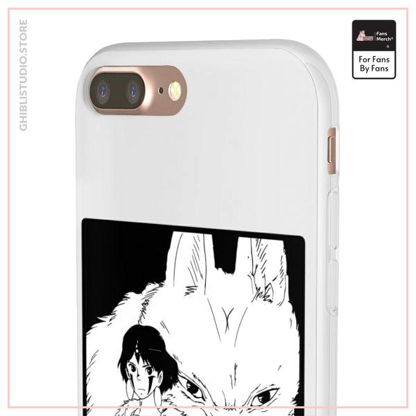 Princess Mononoke Black &amp; White iPhone Cases