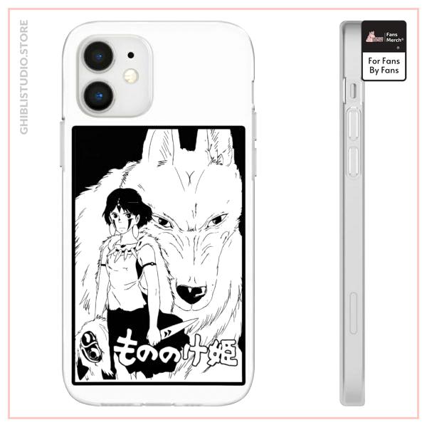 Princess Mononoke Black &amp; White iPhone Cases