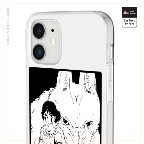 Princess Mononoke Black &amp; White iPhone Cases