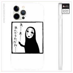 Spirited Away No Face Kaonashi Whispering Fundas para iPhone