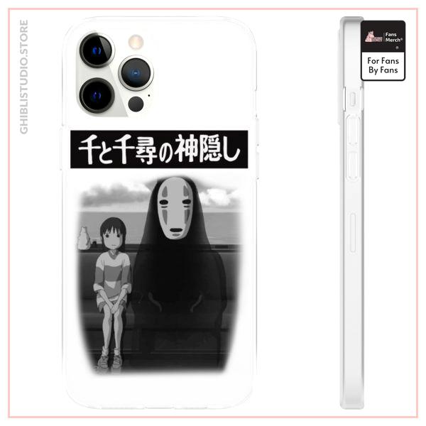 Spirited Away - Chihiro and No Face on the Train iPhone Cases