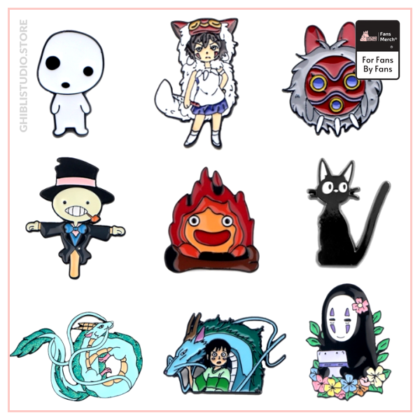 P3169 Dongmanli Anime Specter Mask Metal Enamel Pins and Brooches for Women Men Lapel Pin Bags wpp1589453907419 - Ghibli Studio Store