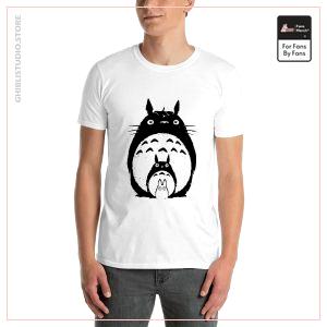 My Neighbor Totoro T-shirt noir et blanc unisexe