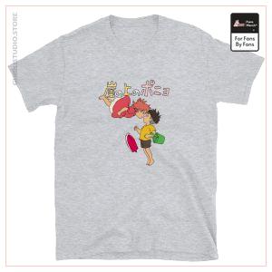 Ponyo on the Cliff by the Sea T shirt Unisex