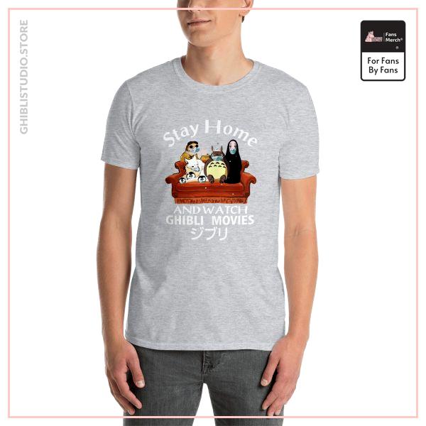Stay Home and Watch Ghibli Movie T Shirt Unisex
