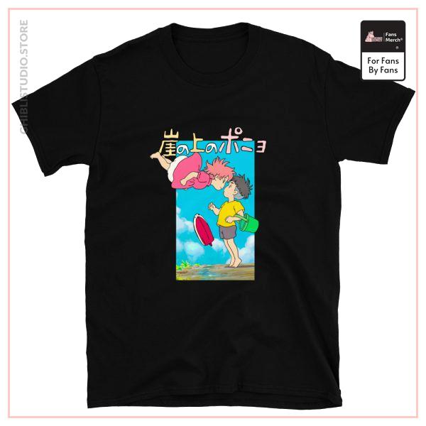 Ponyo On The Cliff By The Sea Poster T Shirt Unisex