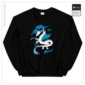 Spirited Away - Sen reitet Haku-Drachen-Sweatshirt