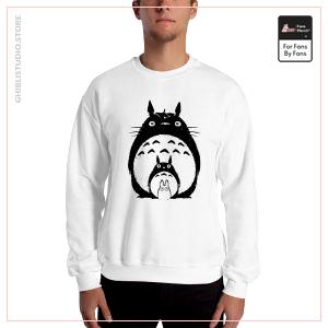 My Neighbor Totoro Black &amp; White Sweatshirt Unisex