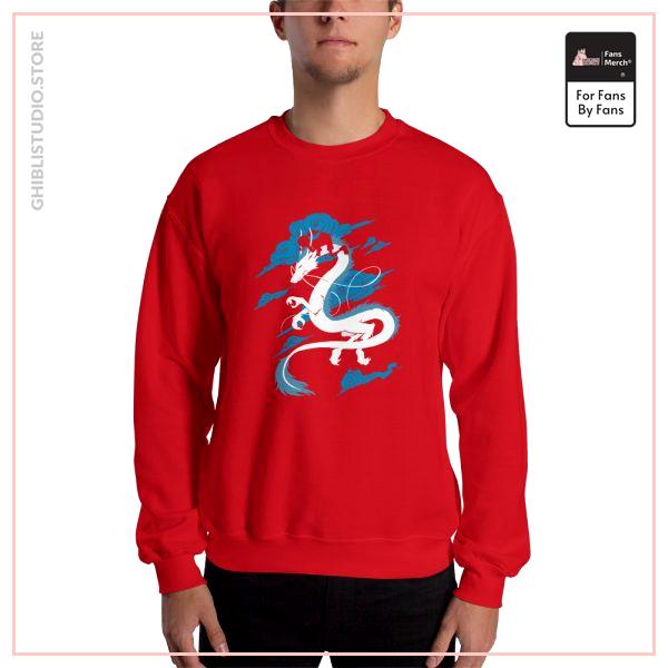 Spirited Away - Sen Riding Haku Dragon Sweatshirt