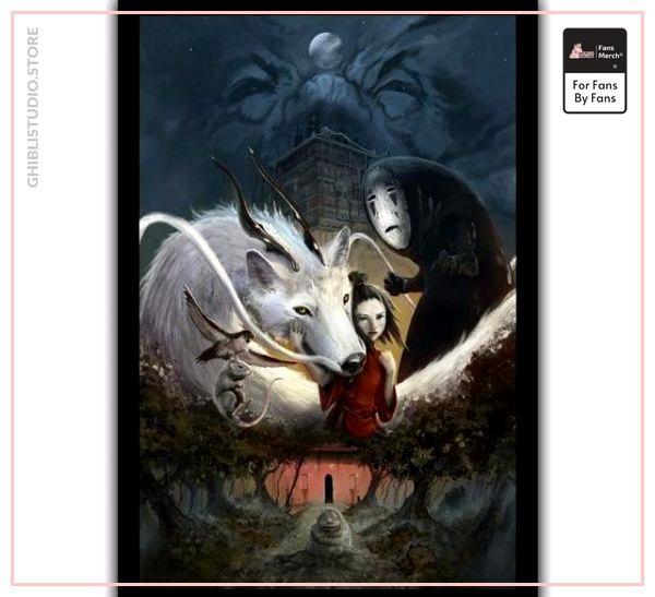 Princess Mononoke Spirited Away Silk Poster Canvas 8 Styles