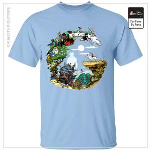 Ghibli Film Cercle T-shirt