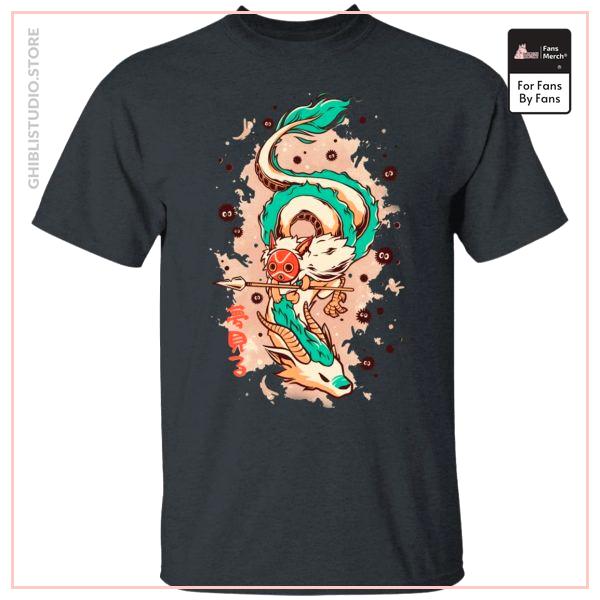 Princess Mononoke on the Dragon T Shirt