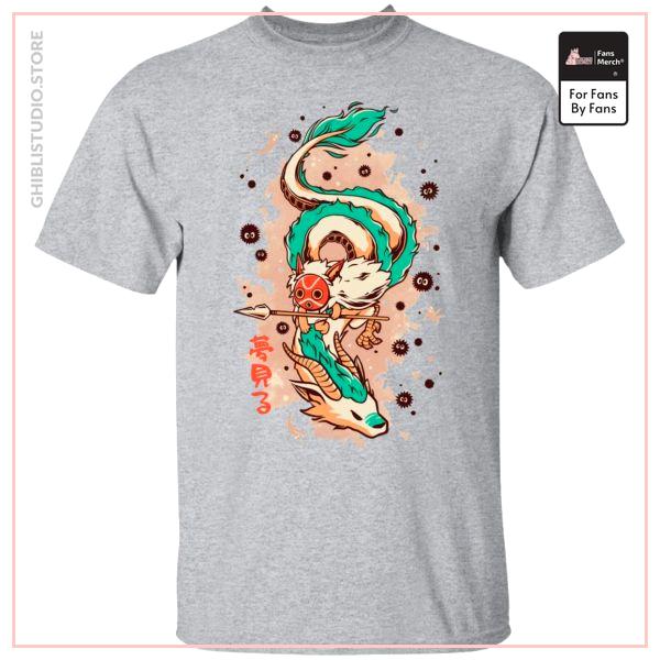 Princess Mononoke on the Dragon T Shirt