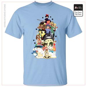 Ghibli-Film-Charakter-Zusammenstellungs-T-Shirt