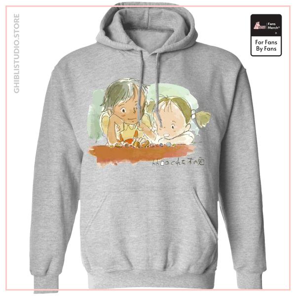 My Neighbor Totoro - Mei &amp; Satsuki Water Color Hoodie Unisex
