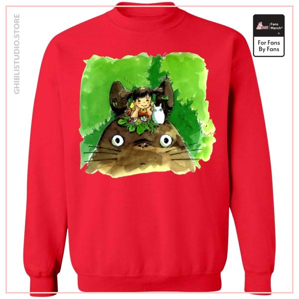 My Neighbor Totoro &amp; Mei Water Color Art Sweatshirt