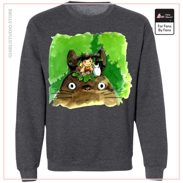 My Neighbor Totoro &amp; Mei Water Color Art Sweatshirt