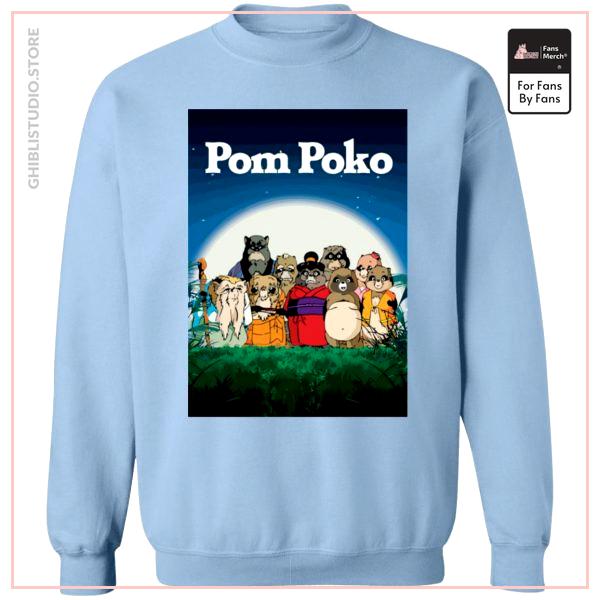 Pom Poko Poster Sweatshirt Unisex