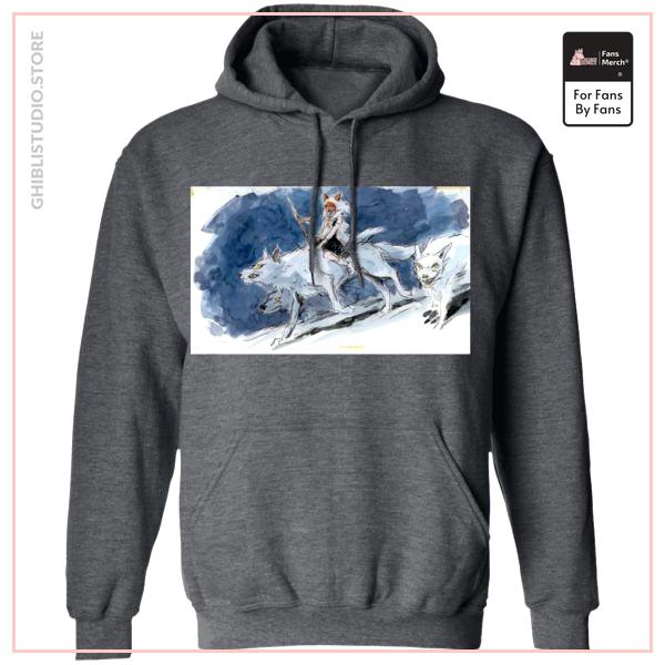 Princess Mononoke Water Color Art Hoodie Unisex