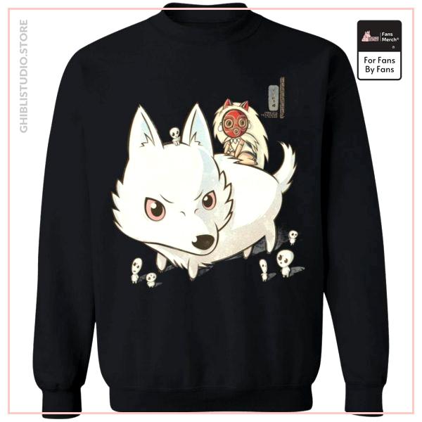 Princess Mononoke and The Wolf Cute Chibi Version Sweatshirt