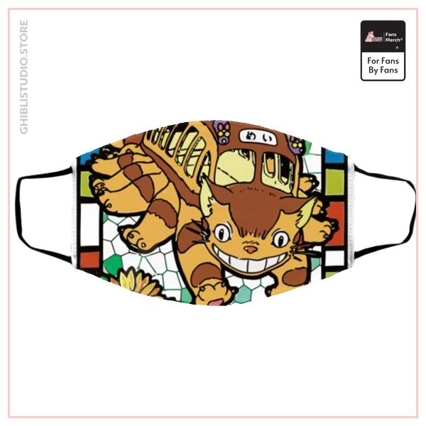 My Neighbor Totoro - Cat Bus Stained Glass Face Mask