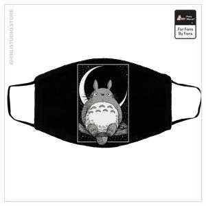 My Neighbor Totoro by the Moon Black &amp; White Face Mask