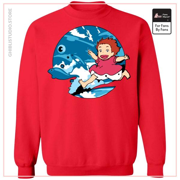 Ghibli Studio Ponyo On The Waves Sweatshirt Unisex