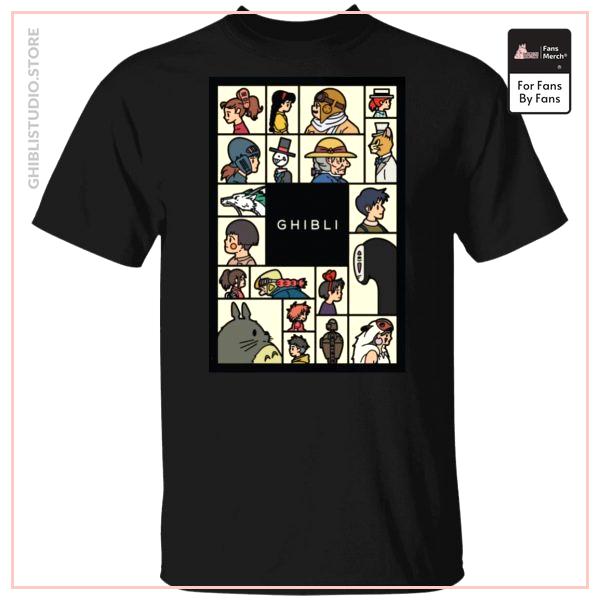 Compilation Characters of Studio Ghibli T shirt Unisex