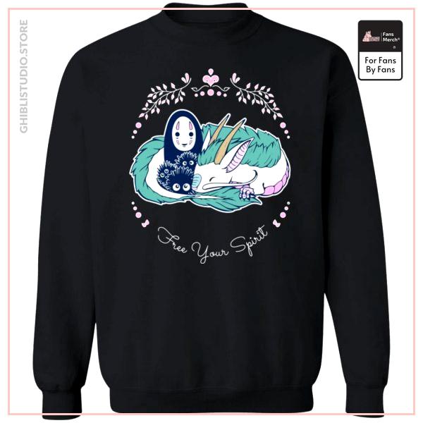 Spirited Away - No Face and Haku Dragon Sweatshirt