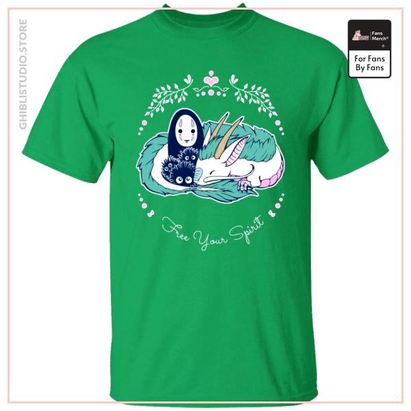 Spirited Away - No Face and Haku Dragon T Shirt