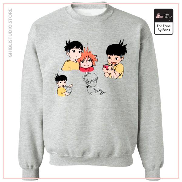 Ponyo and Sosuke Sketch Sweatshirt