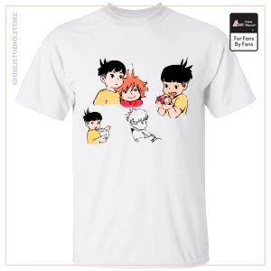 T-shirt croquis Ponyo et Sosuke