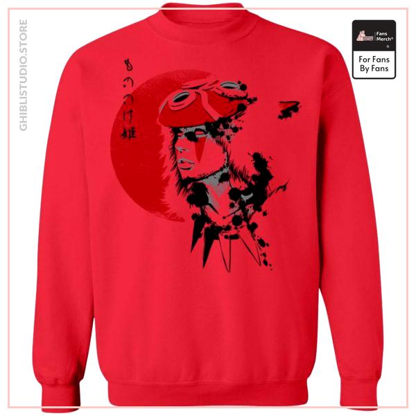 Princess Mononoke and the Red Moon Sweatshirt