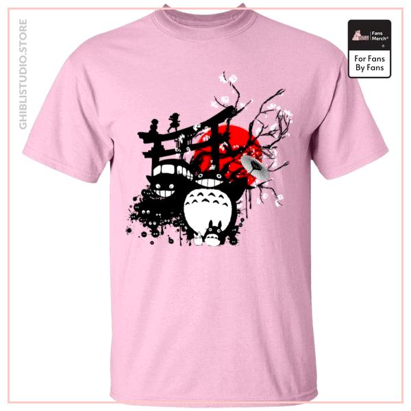 Totoro and Friends by the Red Moon T Shirt
