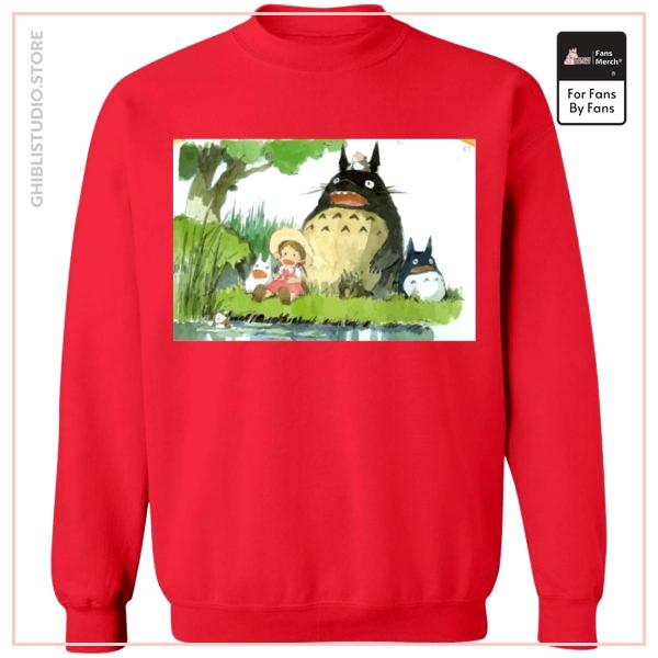 My Neighbor Totoro Picnic Fanart Sweatshirt Unisex