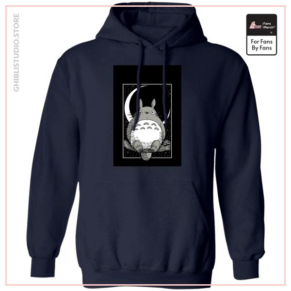 My Neighbor Totoro by the Moon Black &amp; White Hoodie Unisex