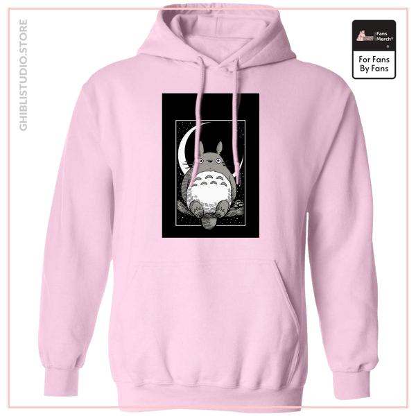 My Neighbor Totoro by the Moon Black &amp; White Hoodie Unisex