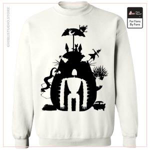 Studio Ghibli Black &amp; White Art Compilation Sweatshirt Unisex