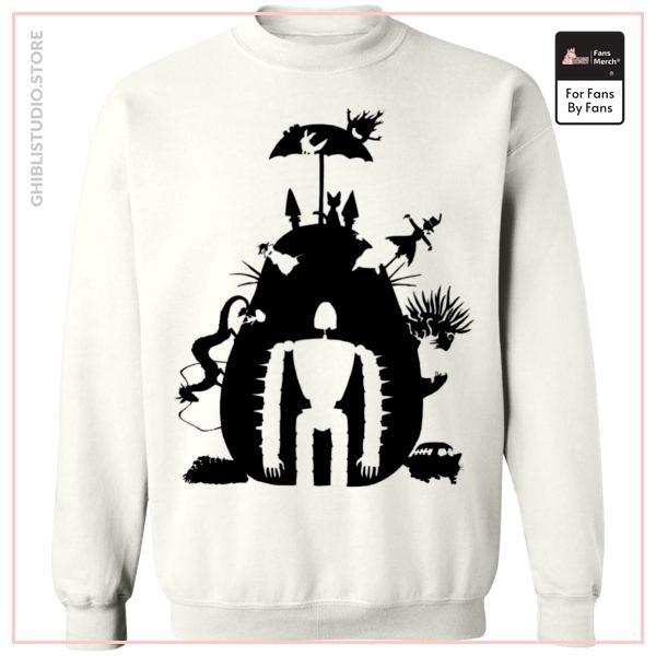 Studio Ghibli Black &amp; White Art Compilation Sweatshirt Unisex