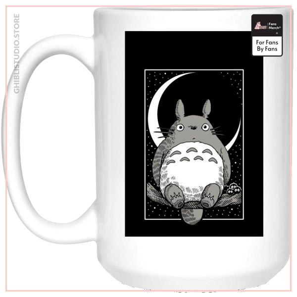 My Neighbor Totoro by the Moon Black &amp; White Mug