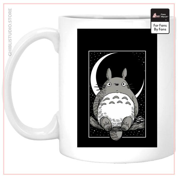 My Neighbor Totoro by the Moon Black &amp; White Mug