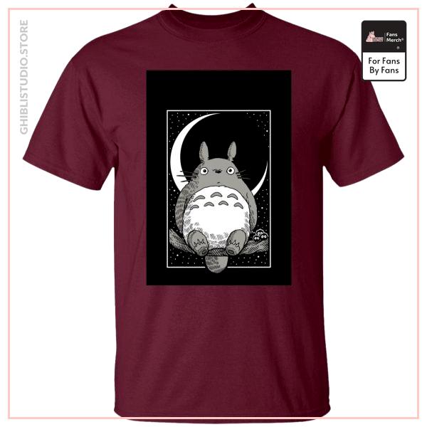 My Neighbor Totoro by the Moon Black &amp; White T Shirt Unisex