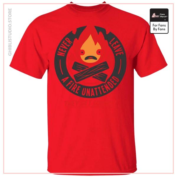 Howl's Moving Castle - Never Leave a Fire T Shirt