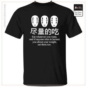 Kein Gesicht Kaonashi Essen, was Sie wollen T-Shirt