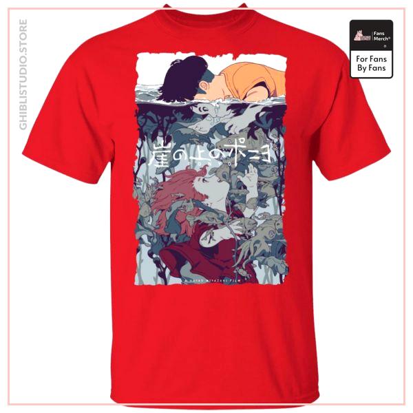 Ponyo and Sosuke Creative Art T Shirt Unisex