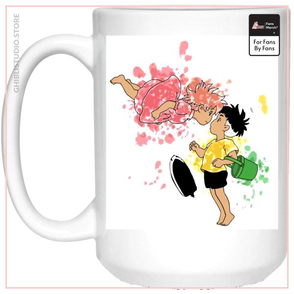 Ponyo and Sosuke Colorful Mug