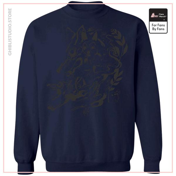 Princess Mononoke and The Wolf Creative Art Sweatshirt Unisex