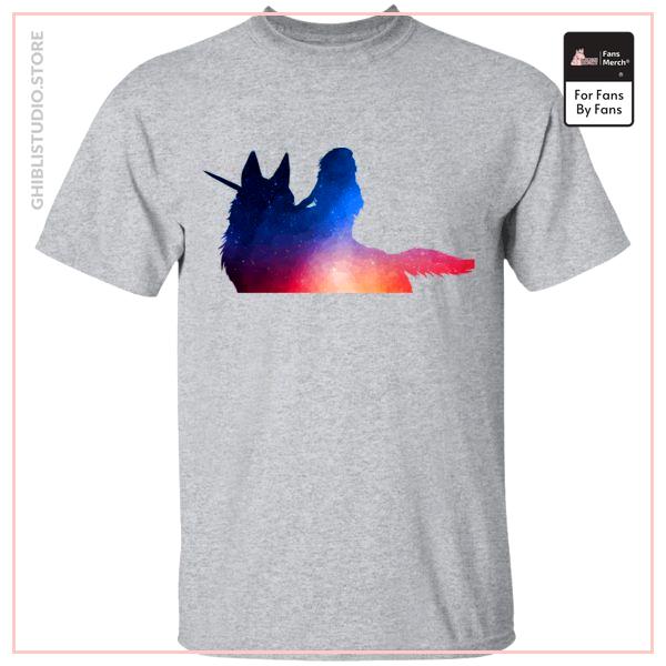 Princess Mononoke Rainbow Style T Shirt