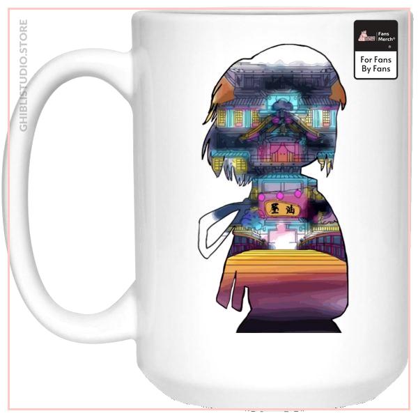 Spirited Away - Sen and The Bathhouse Cutout Colorful Mug